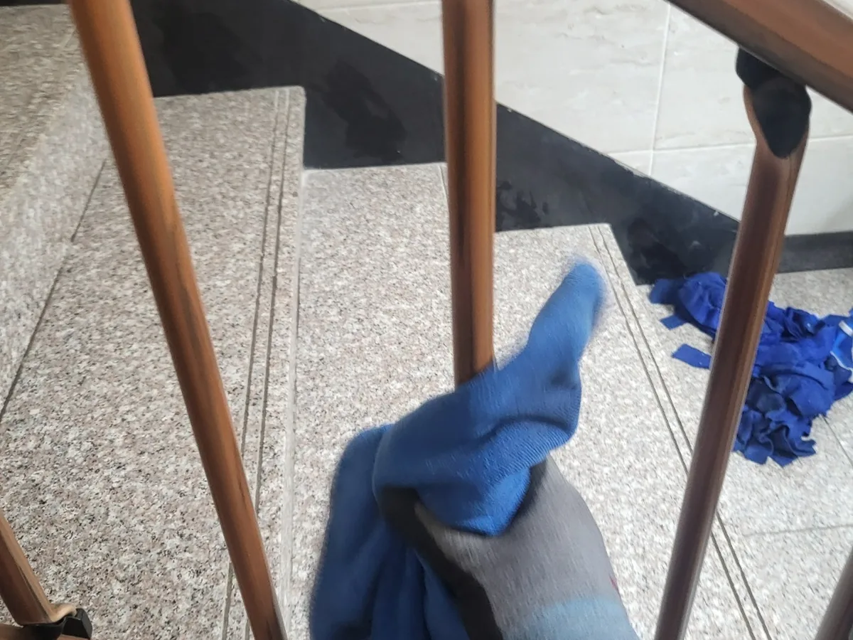 북구 어물동 빌라 난간·손잡이 위생청소 사례 - 행진크린